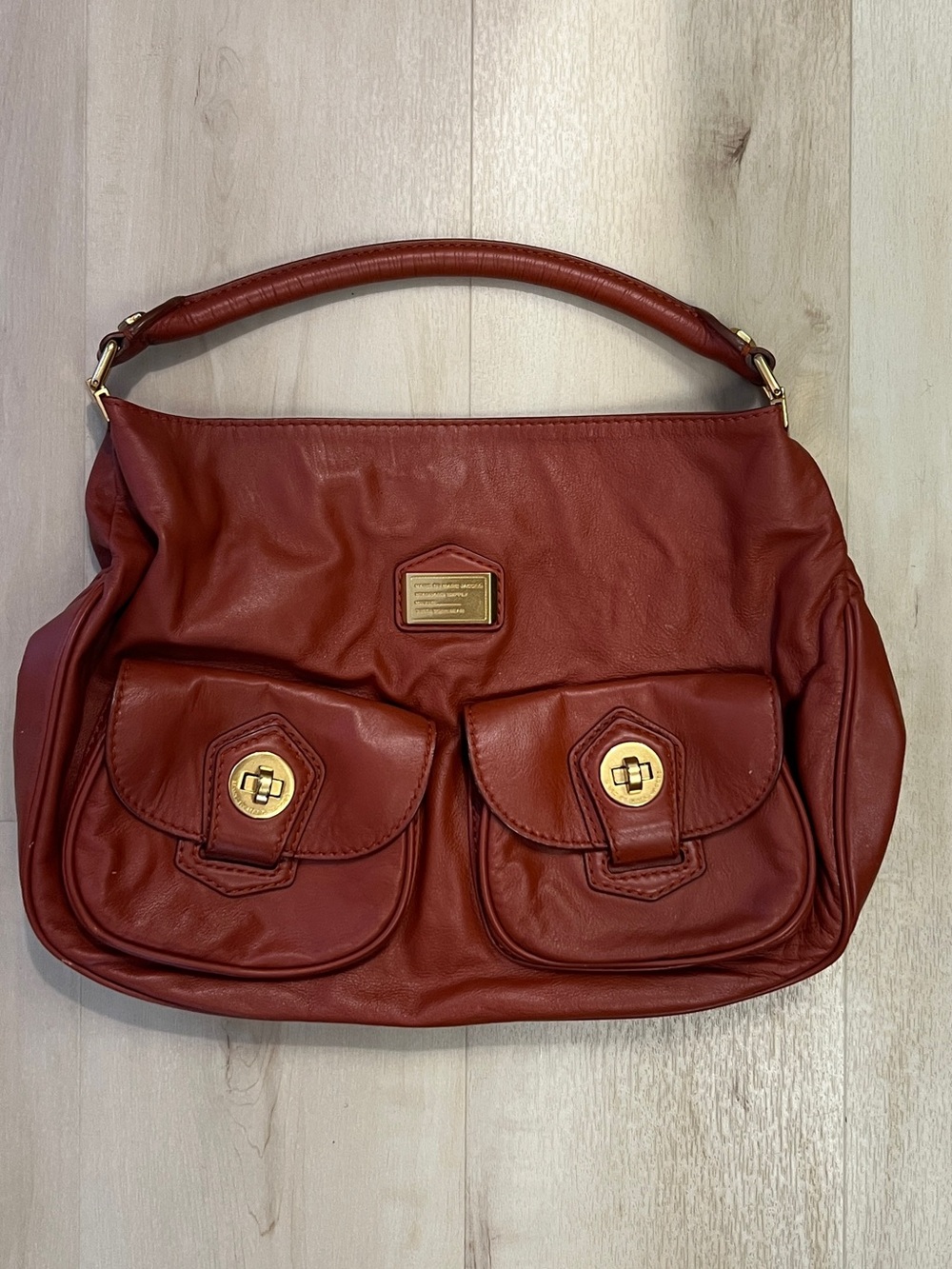 Marc by Marc Jacobs Large Leather Hobo Bag, EUC